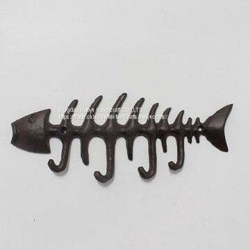 Cast iron fishbone hook