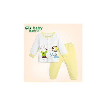 2015 New 100%Cotton Spring Autumn Baby Clothing Set Long Sleeve Newborn Tops+Pants Cartoon Babies Girl Boy Suits For0-18M Infant