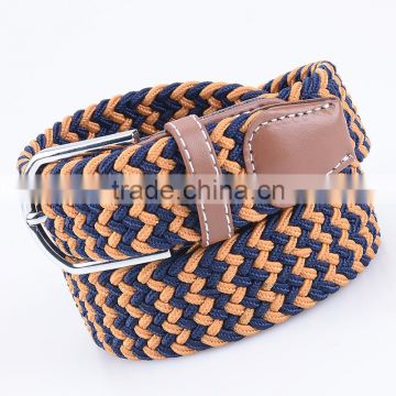 Stylish wide elastic men stretch belt for jeans