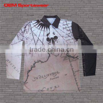 Cheap customized polyester fishing shirts wholesale