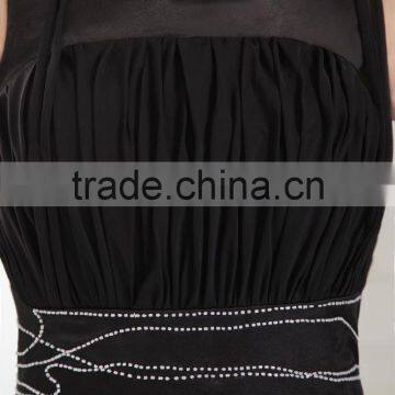 2017 New Fashion Elegant A-line Sexy Scalloped Satin With Sahses Formal Evening Dress Prom Dresses ED111 photo-5