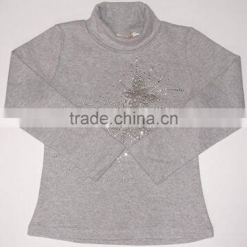 Single Jersey Pure Cotton Long Sleeve Children Base Shirt