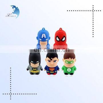 Wholesale bulk mini 3.0 memory plastic pvc cartoon character usb flash drive