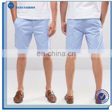 OEM Casual Shorts Men Slim Fit With Back Pocket Light Blue Chino Shorts