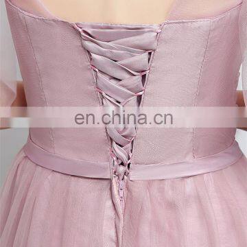 HS1613 Vintage A Line Long Cheap 2017 Wedding Prom Bridesmaid Dress photo-5