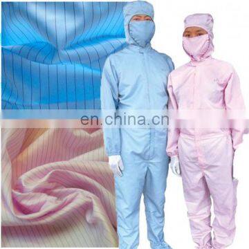 5mm stripe polyester cleanroom esd fabric