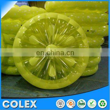 60-Inch Inflatable Heavy-Duty Swimming Pool Lemon Slice Float