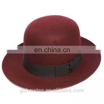 High Crown Bowler Merino Wool Felt Hat Blank Hat Wholesale China photo-3