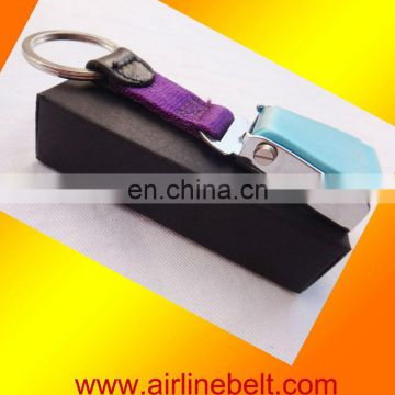 purple forest promotional keychain with baby blue buckle