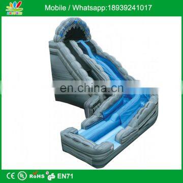 Inflatable Water Slide with landing 22ft Wild rapids slide