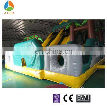 Newest Rainforest Inflatable Obstacle Course with slide, inflatable sport game with CE certification