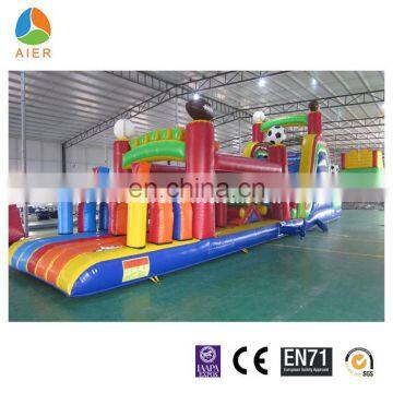 soccer giant high quality inflatable obstacle for adults