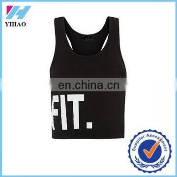 Yiaho Trade Assurance 2015 Fashion Sport Ladies Vest crop tops wholesale women fitness clothing Plus Size