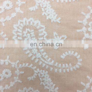 OLF 0094 wholesale cotton hole design floral lace fabric for free sample