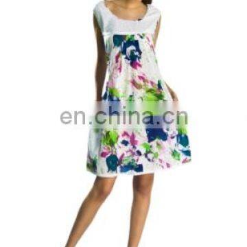 2016 Thailand Designer Flock tunic for girls women ladies beautifully floral printed beach wear short tunics