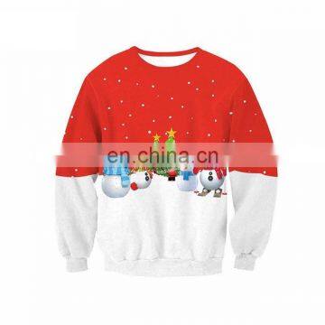 wholesale Christmas sweatshirts -100% cotton fleece plain christmas sweat shirt