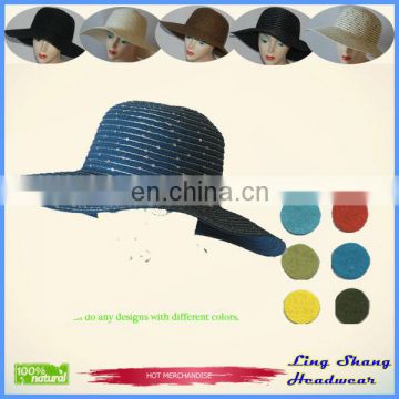 LSP-100 Wholesale 100% paper straw wholesale vintage cheap fedora straw hats