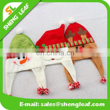 Wholesale promotional Christmas hats 2016 new design fashion Christmas hat cheap Christmas decoration hats