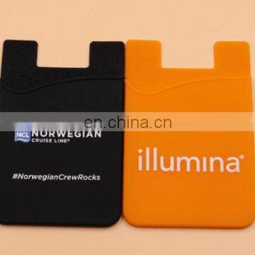 silicone cell phone credit card holder with sucker,silicone card holder with 3M sticker,pocket name card holder