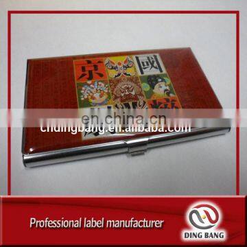 Hot Sale Cheap High Quality Standard Size Custom Domed Logo Unique Metal Name Card Holder