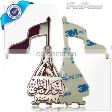 Metal UAE Dubai Souvenir Badge Emblem in Adhesive Back