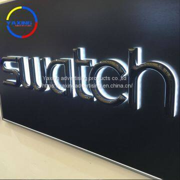 Waterproof Outdoor Sign Letter 3d Backlit Stainless Steel Backlit Letter Sign