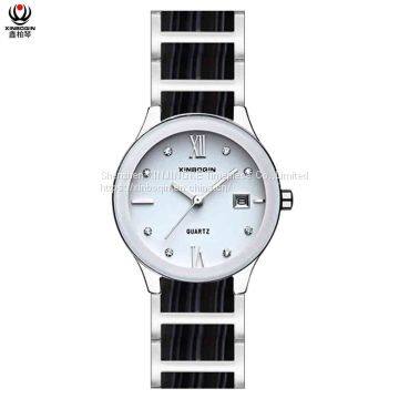 XINBOQIN Dropshipping Custom Wholesale Fashion Lady Simple Design Quartz Brand Name Water Resistant Acetate WatchXINBOQIN Manufacturer Custom Brand Tide Fashion Lady Style Luxury Brand Acetate Women's Watch photo-3