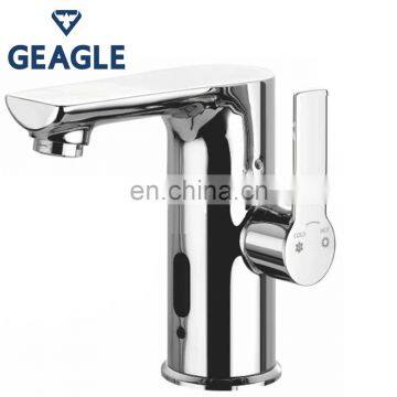 Chrome-Plated Intelligent Bathroom Automatic &Manual Faucet