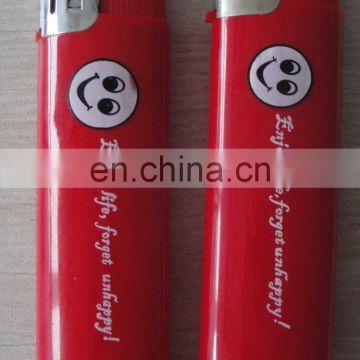 Europe Standard piezo printed lighter-ISO9994 red lighter