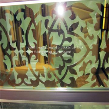 JFYY008 Stainless Steel Hall Screens Metal Chinese Screens Room Dividers