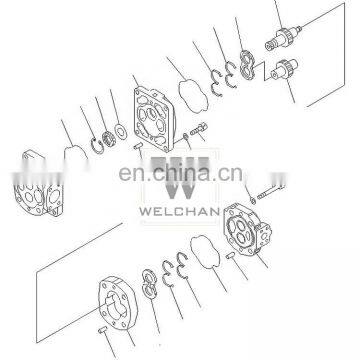 Construction Machinery Hydraulic Part Single Pump 705-23-30610 Gear Pump Filling Machine WA600-3 Loader Tandem Pump