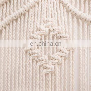 2019 Handicraft Home Accessories Macrame Cord Art Hotel Bar Used Large Cotton Macrame Rope Wall Hanging Accessories photo-5