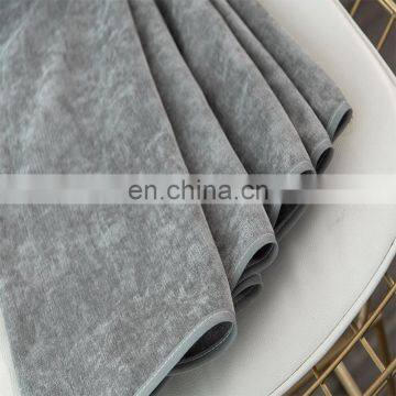 Wholesale Custom High Quality Good Hang Down Feeling Ready Made Velvet Blackout Window Curtains For The Living Room photo-5