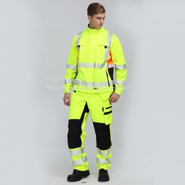 High-Visibility Reflective Safety Construction Workwear Suit