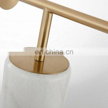 Modern Glass Ball Marble Base Table Lamp For Living Room photo-4