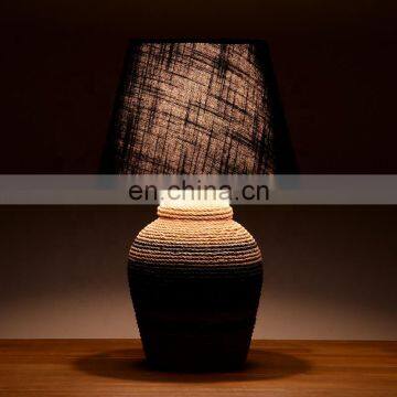Antique Rope Pattern Desk Lamp and Cement Table Lamp photo-3