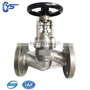 Zero leakage  CF8 stem carbon steel disc  WCB body globe valve price