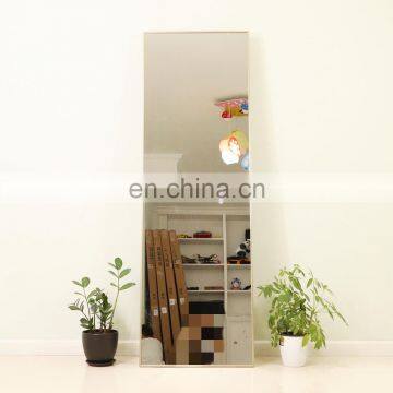 rectangle gold Color full length floor free stand mirror