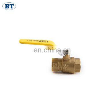 BT1032 Yuhuan manufactory high pressure brass 600 wog forged ball cock valve  with aluminum handle