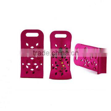 Single Wine Bottle Bag Felt Promotional Gifts Wine Carrier