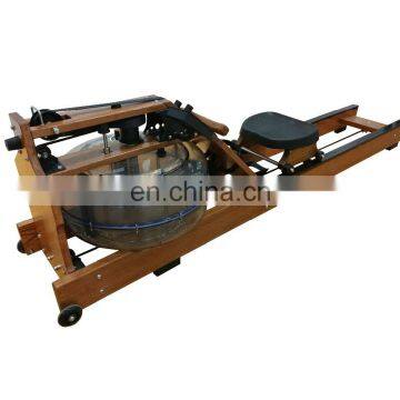 Gym equipment Cardio fitness machine wood Water resistance rowing machine