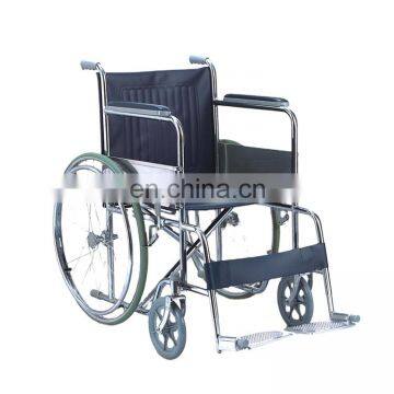 Silla de Ruedas Manual Plegable Medica Portatil de Acero Para Discapacitados photo-2
