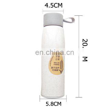 350ml Oem Cheap Plastic Wheat Straw Sport Water Cup Bottles With Handle photo-4