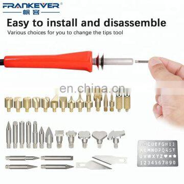 38 PCS Wood Burning Kit Including Various Wood Grain Carving Welding Needle Point Wood Burner and Aluminum Case photo-3