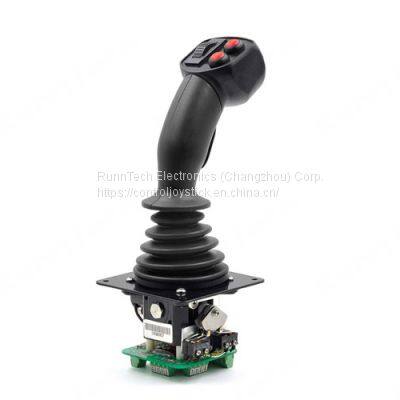 RunnTech 3 Axis Spring-return Hall Effect Sensor Joystick with 0 to 5V DC Analog Output