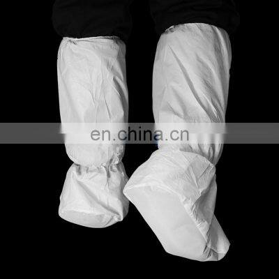 Disposable Waterproof Anti Slip Cleanroom Surgical Silicone Shoe Covers Protective PP PE Non Woven Non-Skid Boot Cover photo-5