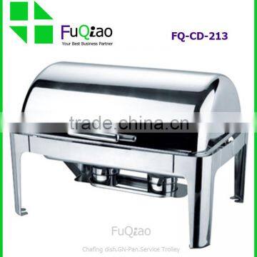 Rectangle Roll Top Stainless Steel Electric Economy Buffet Chafing Dish