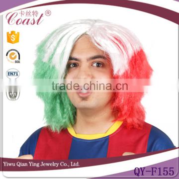 cheap wholesale colorful Italy custom color world cup sports fan celebrity wigs