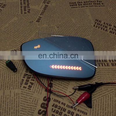 Panoramic rear view blue mirror glass Led turn signal Heating blind spot monitor for Geely S1,2pcs