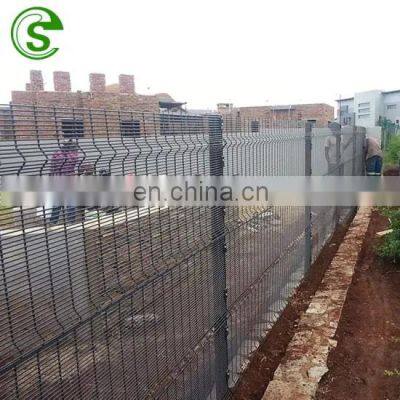 Hot popular construction prison wall anti climb fence clear vu fencing panels